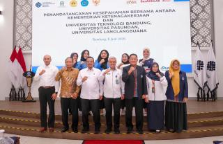 Kemnaker Gandeng Tiga Kampus di Bandung, Perkuat SDM dan Jembatani Kebutuhan Industri